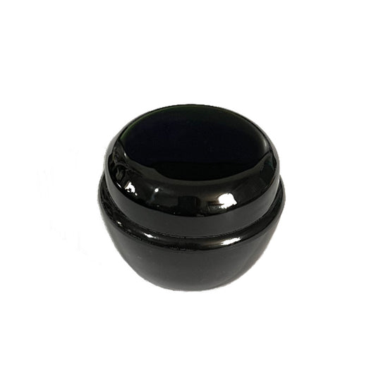 Black Mushroom-Shaped Empty Cosmetic Jar, 10 g Size